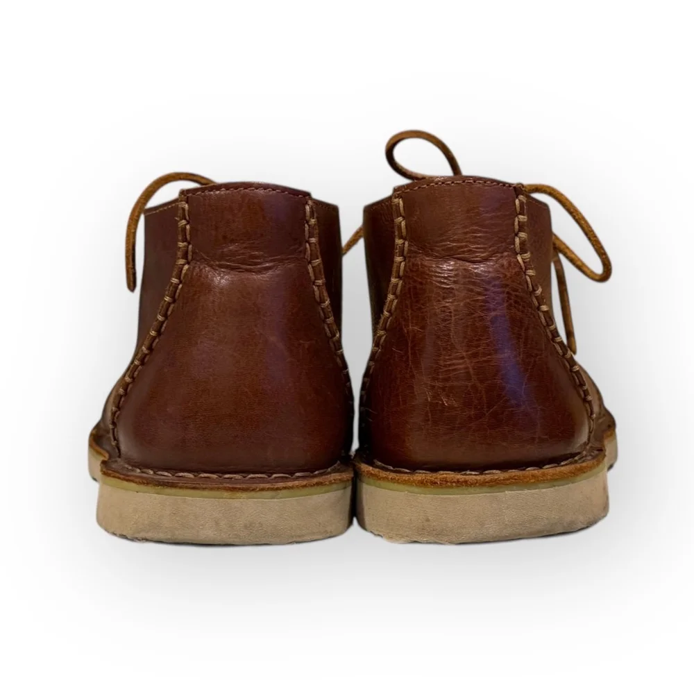 Born Børn Leather Chukka Boots Mens 9.5 Brown Lace Up Ankle Boots Comfort Casual - Picture 6 of 11